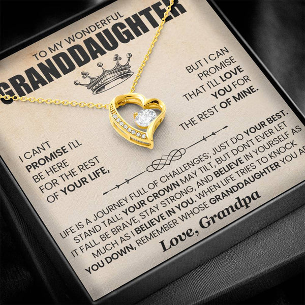 To My Wonderful Grandaughter |