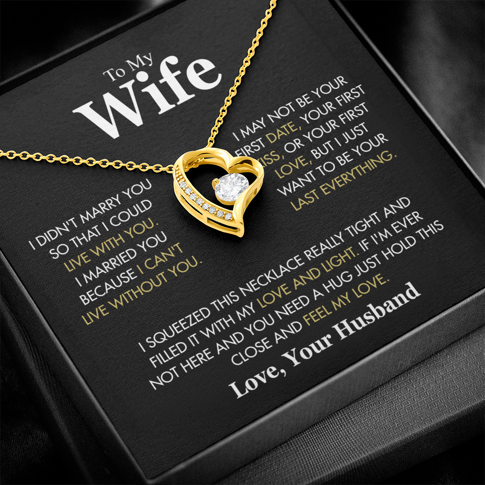 To My Wife: The Eternal Devotion" | Signature Forever Love Necklace