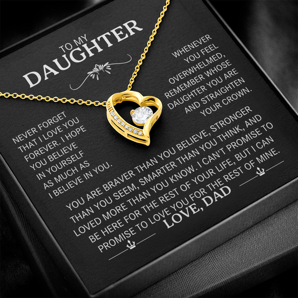 To My Daughter |  The "Straighten Your Crown | Forever Love Necklace