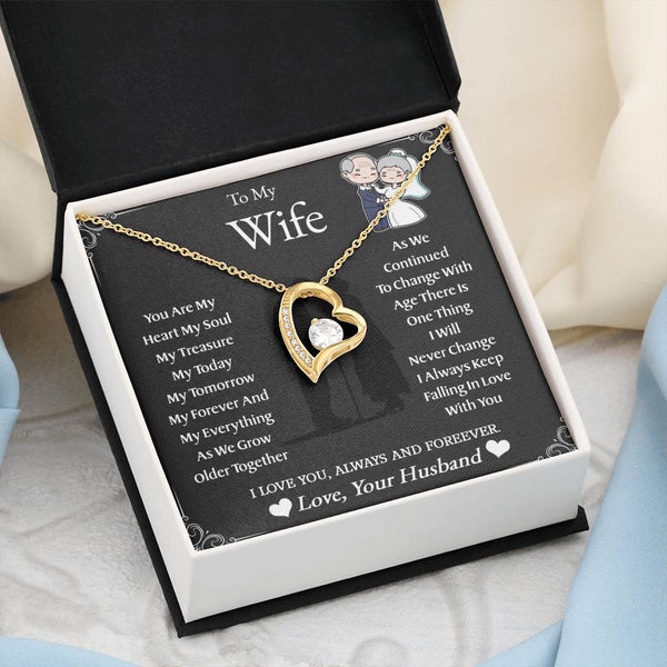 To My Wife | As We Grow Older | Forever Love Necklace