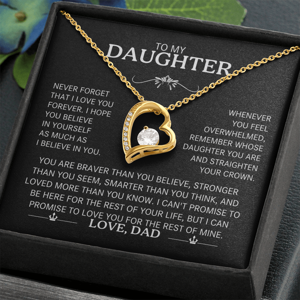 To My Daughter |  The "Straighten Your Crown | Forever Love Necklace
