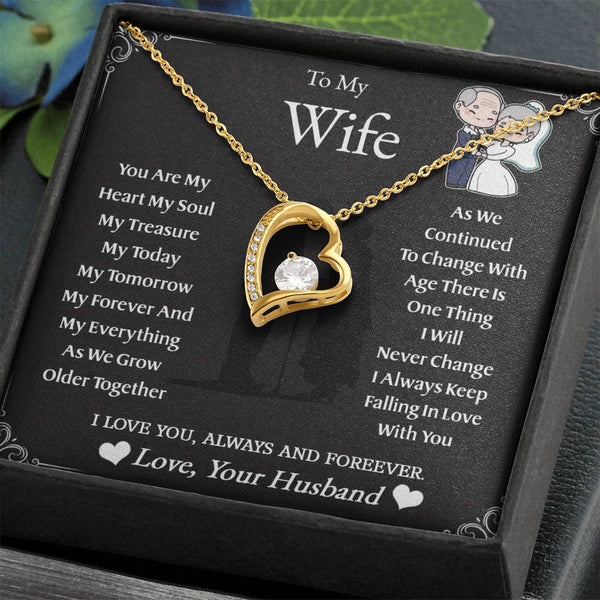 To My Wife | As We Grow Older | Forever Love Necklace