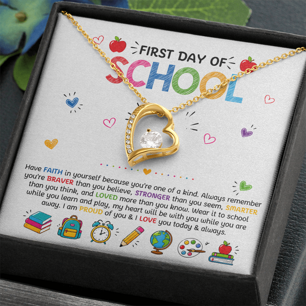 Have Faith Back To School Forever Love Necklace