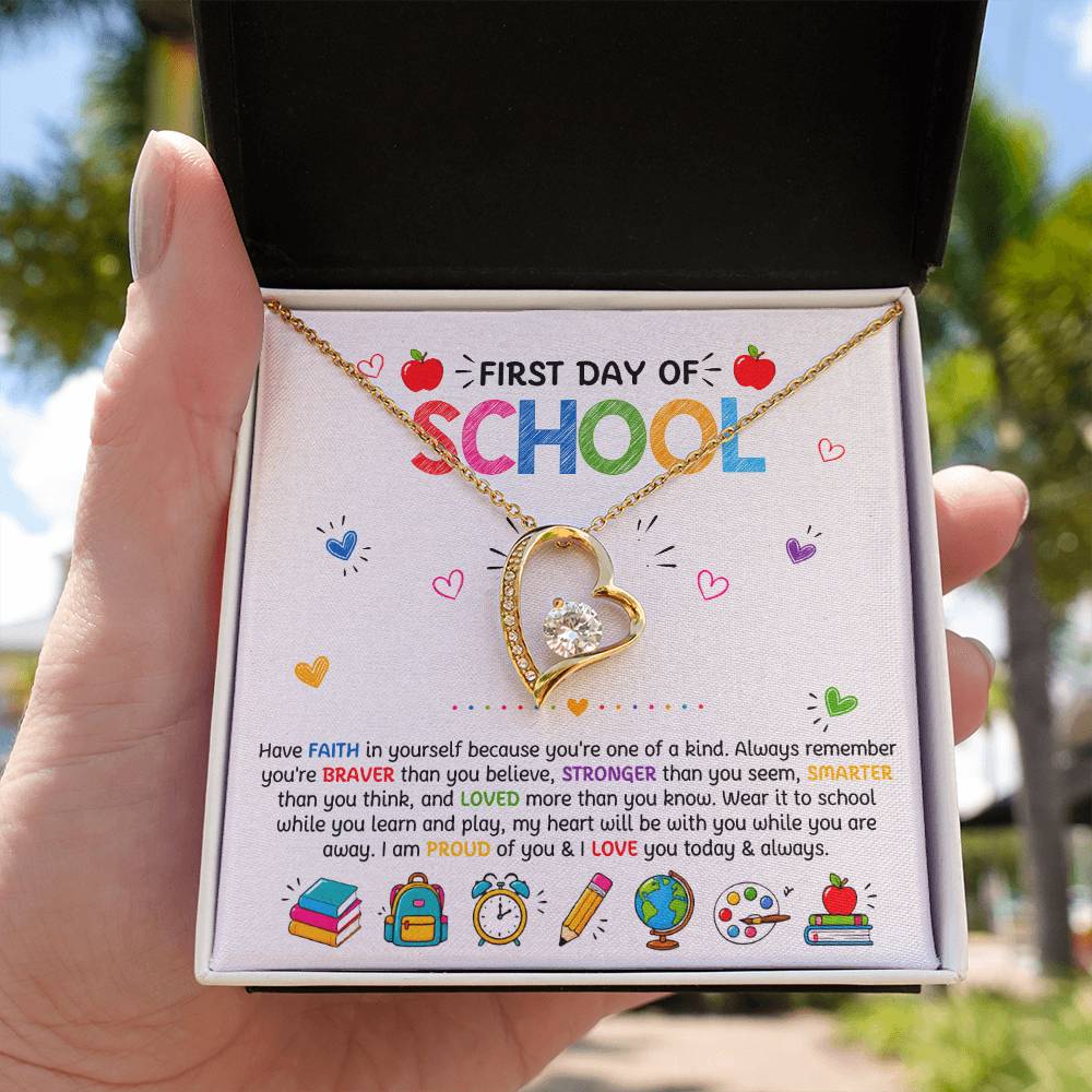 Have Faith Back To School Forever Love Necklace