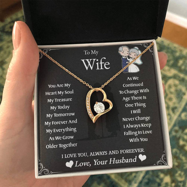 To My Wife | As We Grow Older | Forever Love Necklace