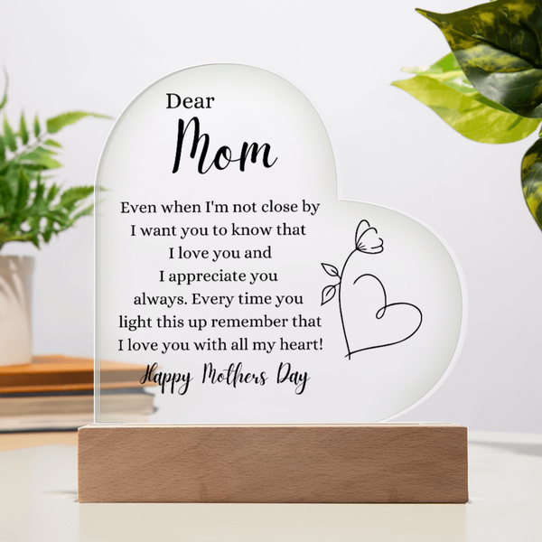 Mother's Day Gift- I Love You With All My Heart