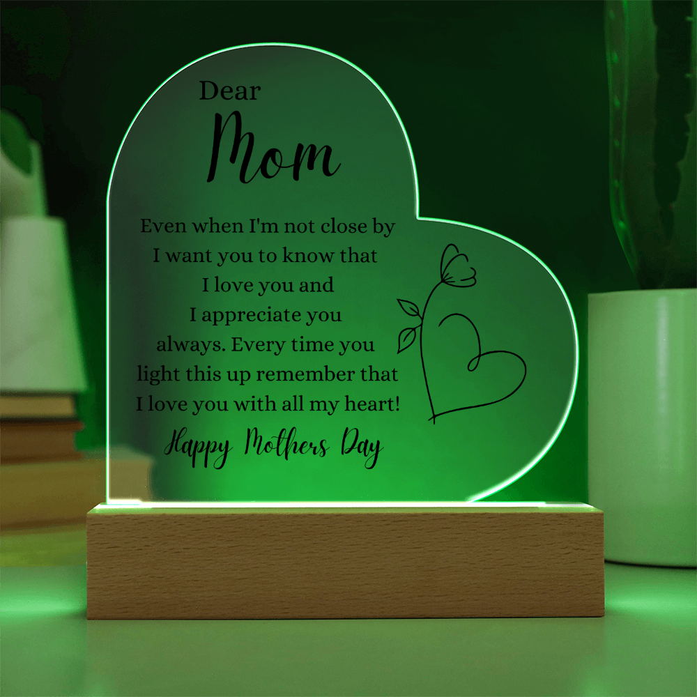Mother's Day Gift- I Love You With All My Heart