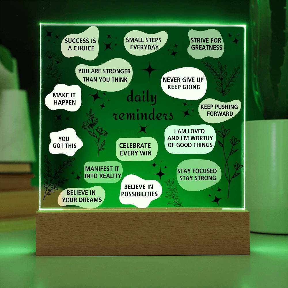 Daily Affirmation Acrylic Plaque