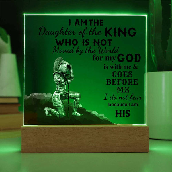 I am The Daughter of the King | Square Acrylic