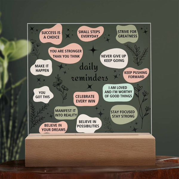 Daily Affirmation Acrylic Plaque