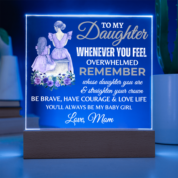 To My Daughter | Graduation Gift | Acrylic Square  Plaque