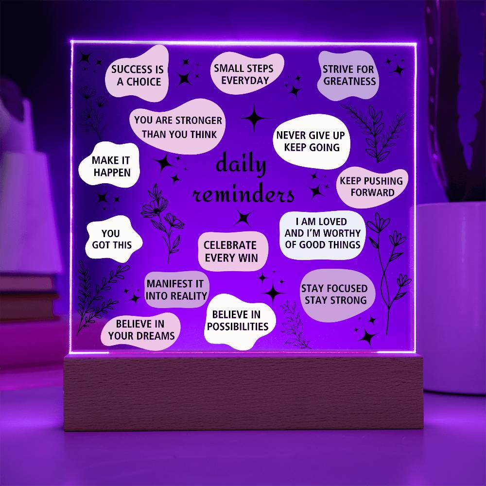 Daily Affirmation Acrylic Plaque