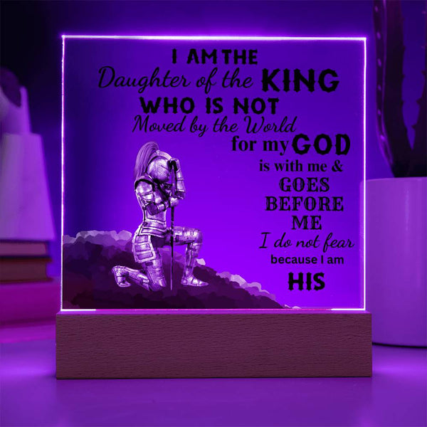 I am The Daughter of the King | Square Acrylic