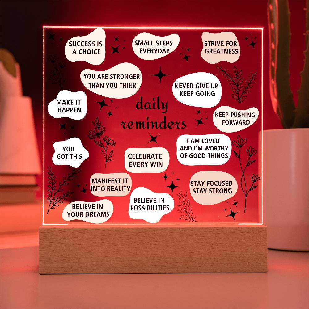 Daily Affirmation Acrylic Plaque