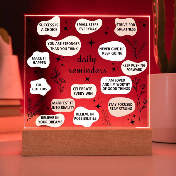 Daily Affirmation Acrylic Plaque