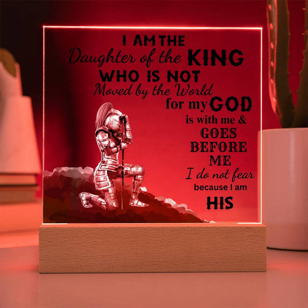 I am The Daughter of the King | Square Acrylic