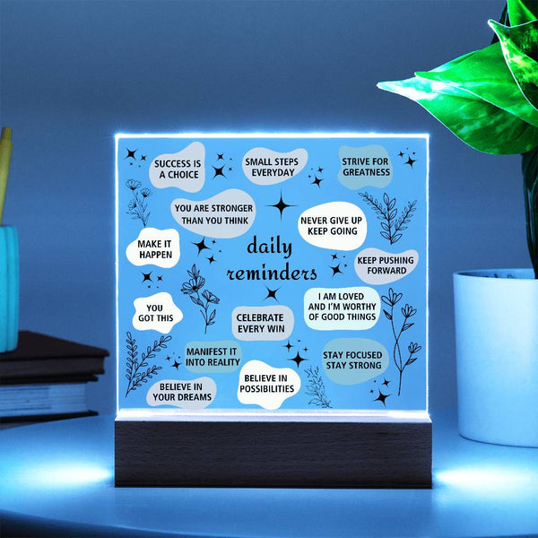 Daily Affirmation Acrylic Plaque