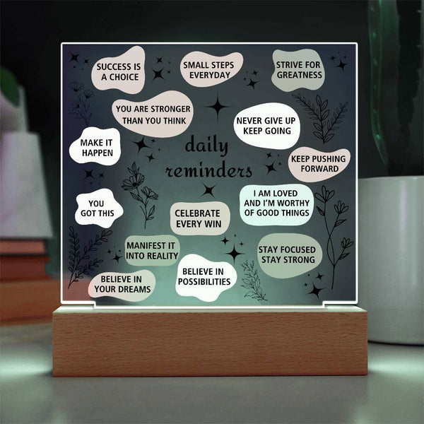 Daily Affirmation Acrylic Plaque