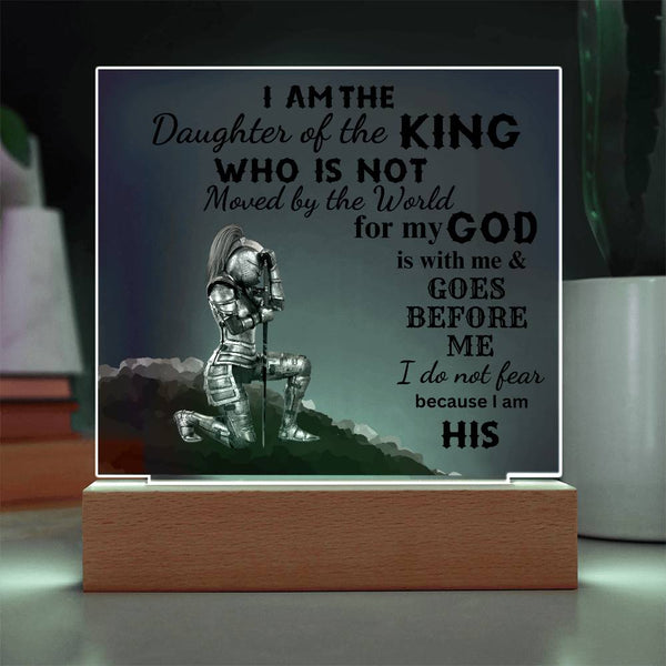 I am The Daughter of the King | Square Acrylic