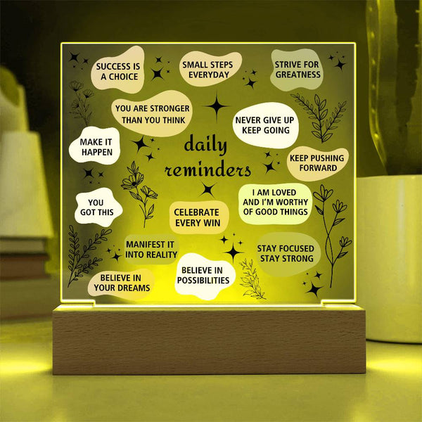 Daily Affirmation Acrylic Plaque