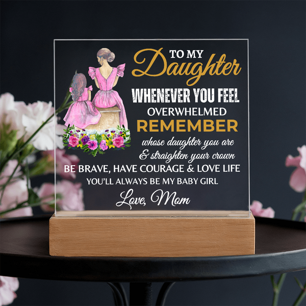 To My Daughter | Graduation Gift | Acrylic Square  Plaque