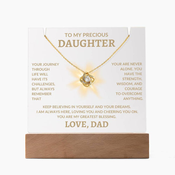 To My Precious Daughter Love, Dad | Keepsake Acrylic Bundle