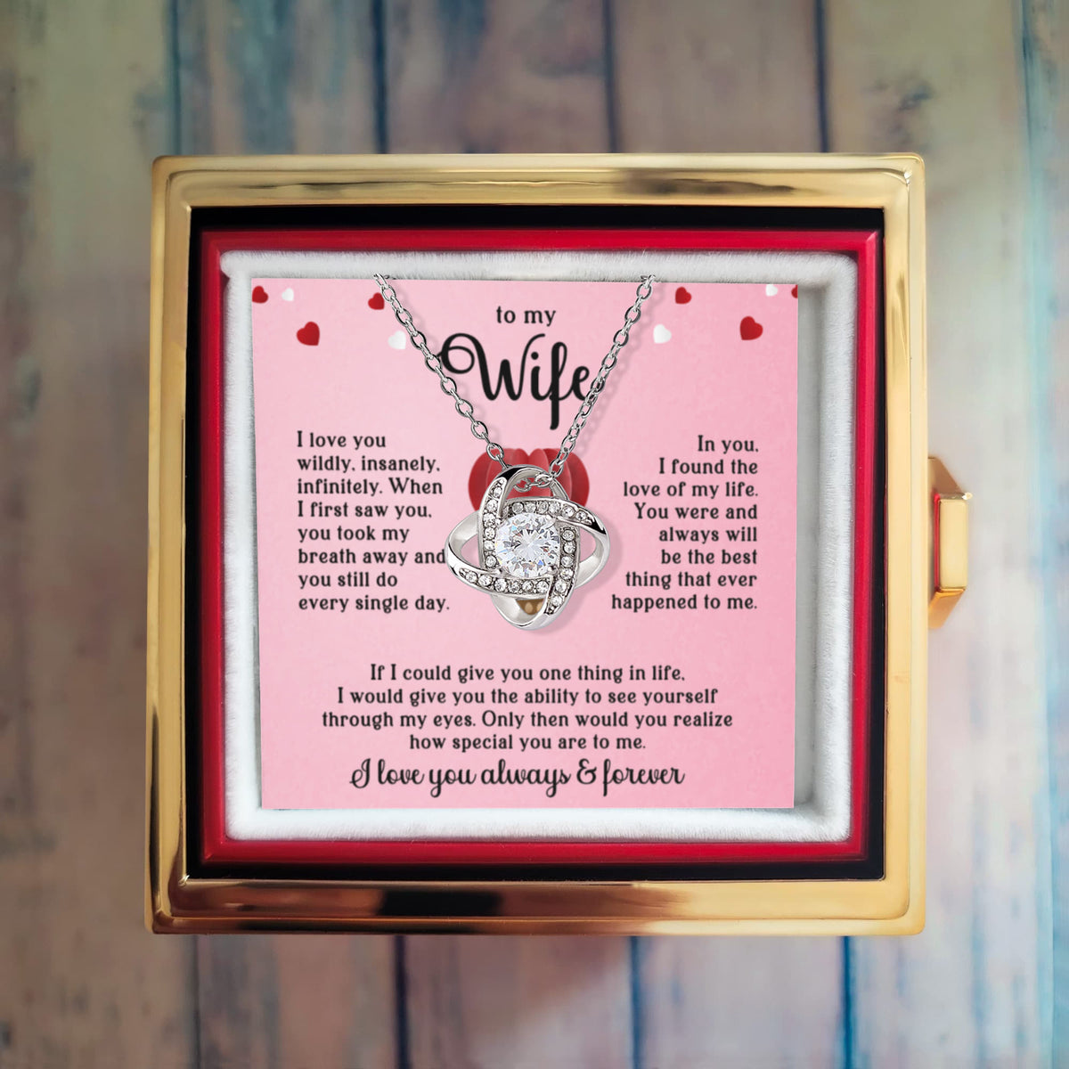 To My Wife | The Eternal Rose Rotating Gift Set