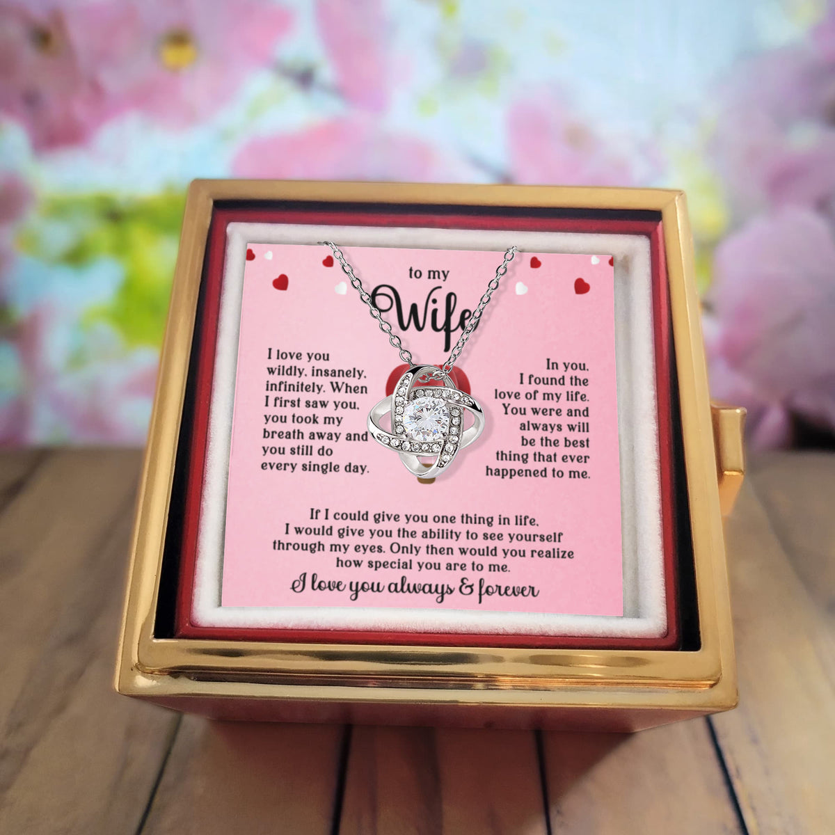 To My Wife | The Eternal Rose Rotating Gift Set