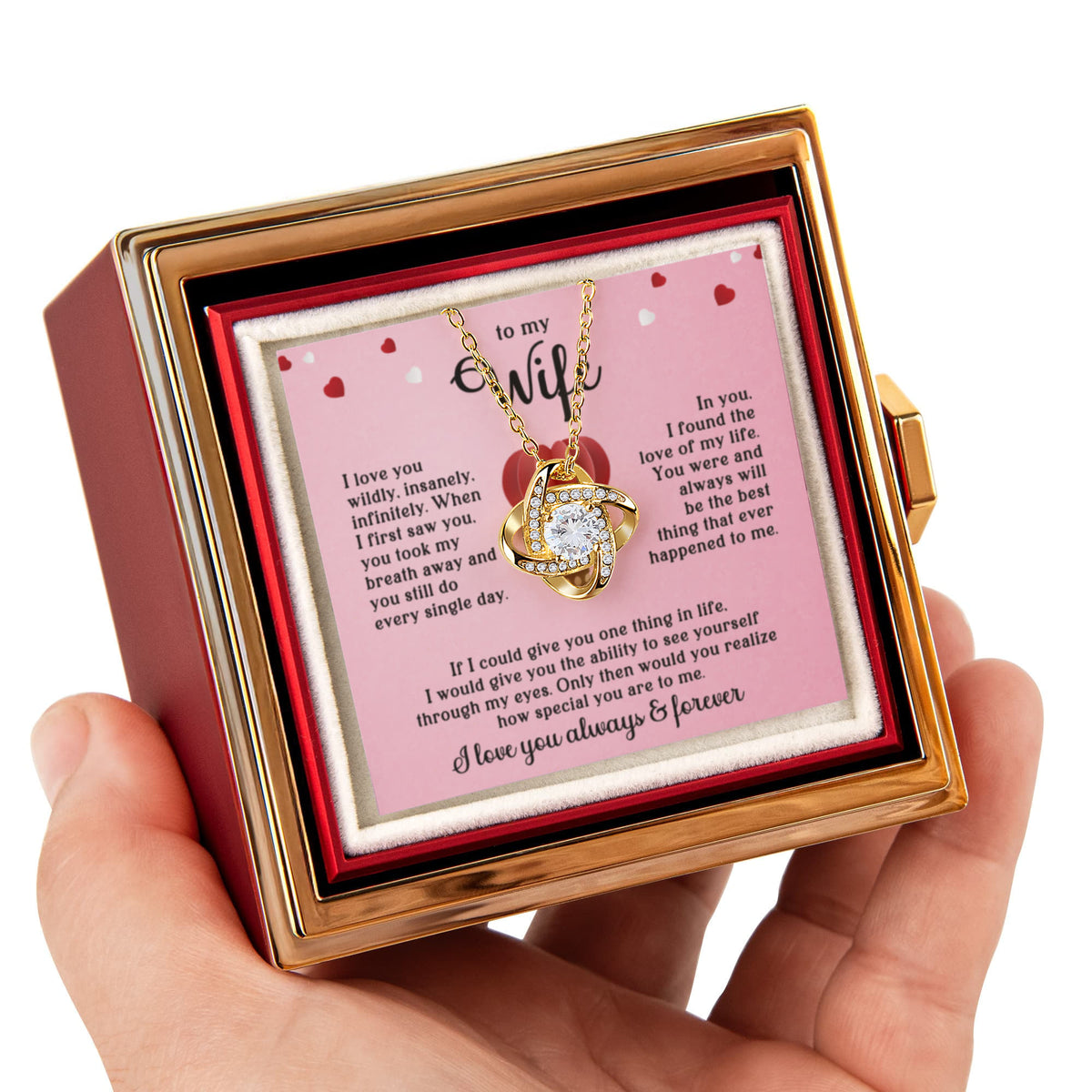 To My Wife | The Eternal Rose Rotating Gift Set