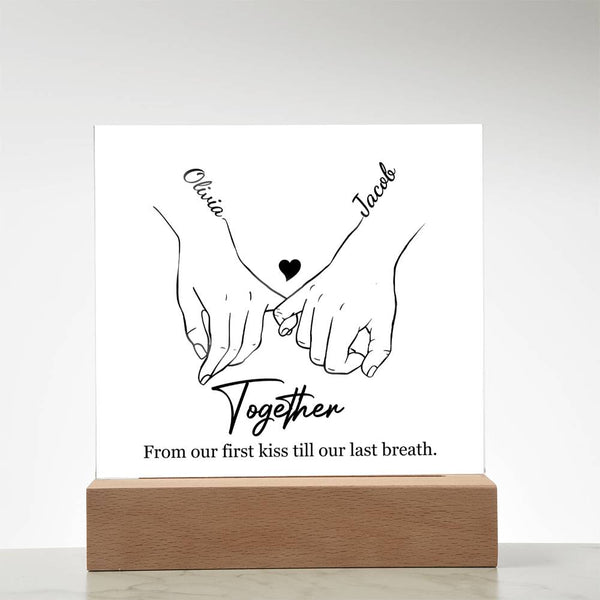 The Love Story Plaque | Couples Edition