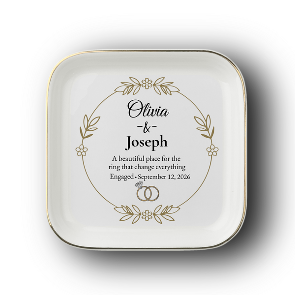 Personalized Engagement Ring Dish