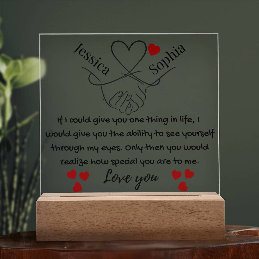 Eternal Bond | Personalized Artisan Acrylic Plaque