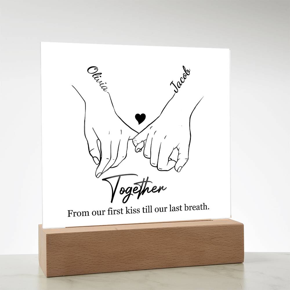 The Love Story Plaque | Couples Edition