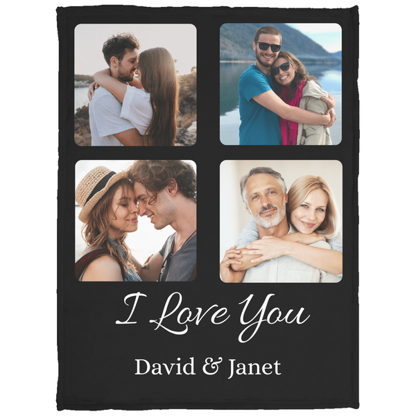 Personalized Couple Photo Blanket