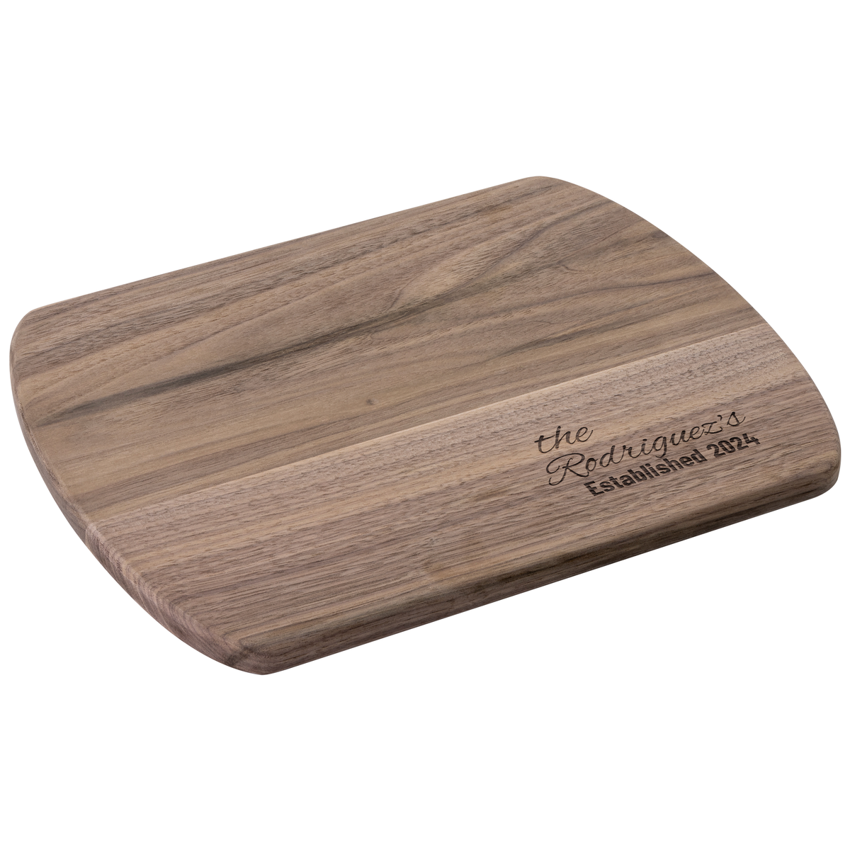 Personalized Family Name Hardwood Cutting Board