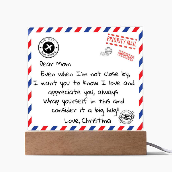 Personalized Dear Mom Acrylic Plaque | Thoughtful Gift