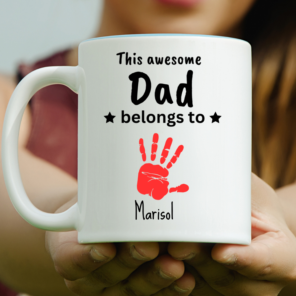 Personalized Awesome Dad Mug | 11oz. White Mug ❤️🔥