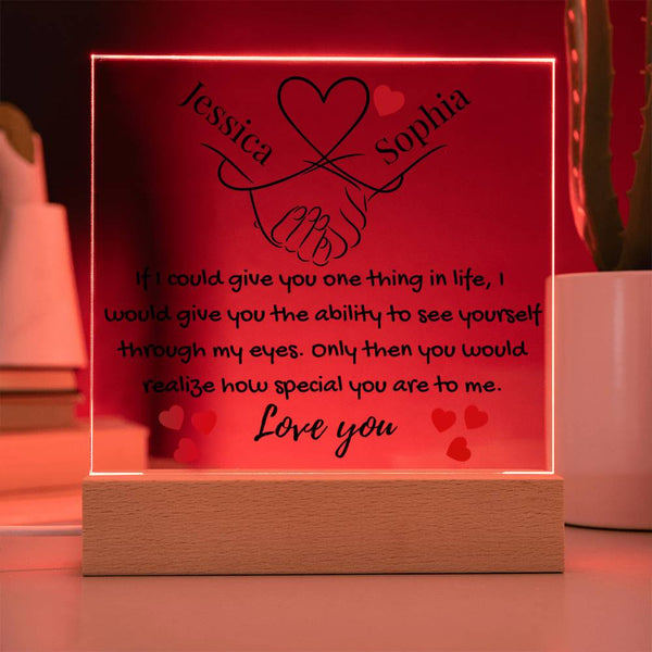 Eternal Bond | Personalized Artisan Acrylic Plaque