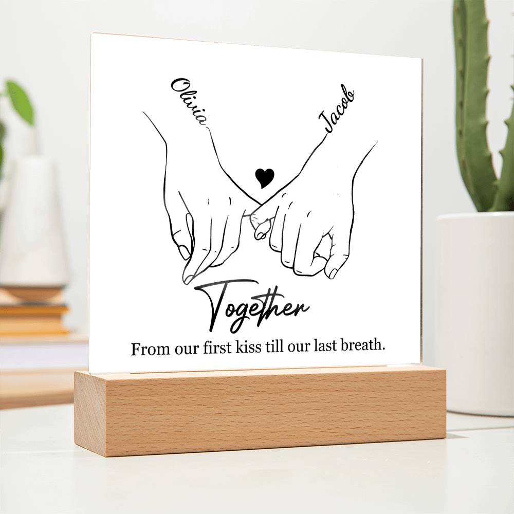 The Love Story Plaque | Couples Edition