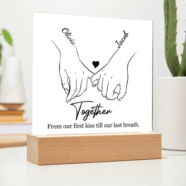 The Love Story Plaque | Couples Edition