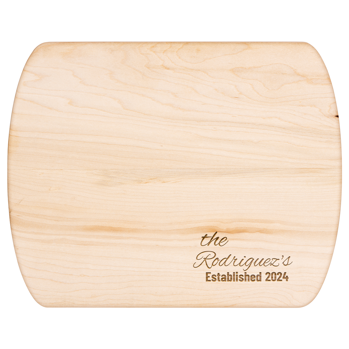 Personalized Family Name Hardwood Cutting Board