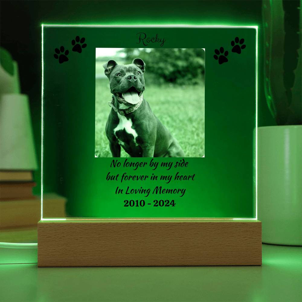 Personalized Pet Memorial | Acrylic Square Plaque