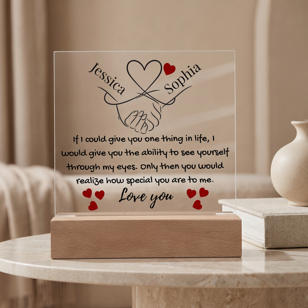Eternal Bond | Personalized Artisan Acrylic Plaque