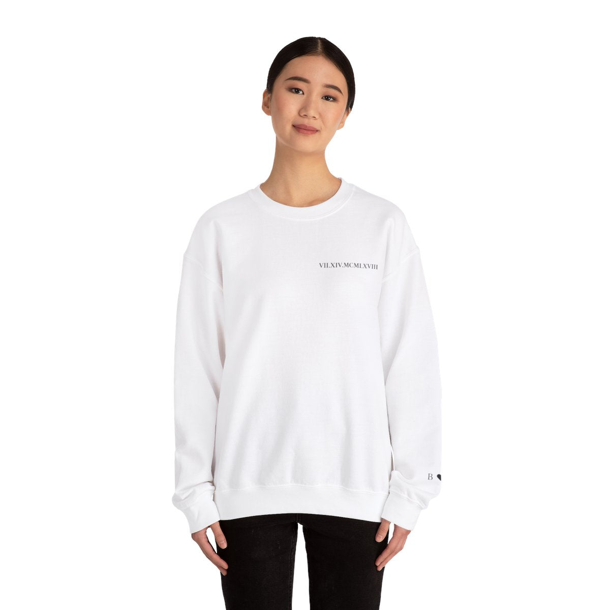 Roman Numeral Anniversary Couple Sweatshirt